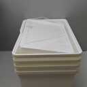 27 Quart White Storage Bins with lids,Stackable Plastic Boxes Set of 4,Storage Box with handle for Organizing Snacks, Crafts,Crafts, Tools,books(white, 4XL)