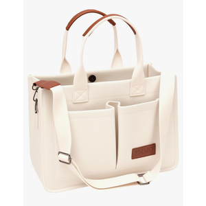 Tote Bag for Women With Compartments,Large Canvas Totes Women's Purse Crossbody Bags Work Laptop Book Bag Shoulder Handbags