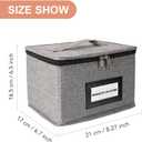Die Cut Storage Box,Die Cut Storage Organizer,Fully-Padded Inside with Sturdy Construction, Magnetic Sheets for Dies Storage ,Scrapbooking Paper,Picture,Photo(no magnet sheet)