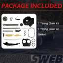 EA888 1.8 2.0 Timing Chain Kit w/Upper Lower Timing Cover Fit For Audi A3 A4 A5 A6 A7 Q3 Q5 Q7 S3 TT VW Arteon Golf Tiguan CC Eos GTI Gen 3 TFSI TSI 1.8T 2.0T 2015-2021 06H105209AT