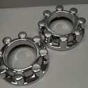 2PCS for 2017-2023 F250 F350 Super Duty 4x4 Front Wheel Chrome Center Wheel Hub Caps