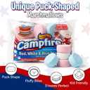 (2 Pack) 12 oz Red, White & Blue Roaster Marshmallows – Cherry, Vanilla & Blueberry Flavored Jumbo Marshmallows – Gluten Free, No Artificial Colors – Perfect for S’mores & 4th of July Treats (EXP 11/23/26)