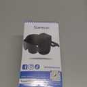 Travel Pillow Combo with Chin Strap, Airplane Pillows with 3D Eye Mask for Sleeping, 360 Support Plane Head Strap for All Plane Seats, Long Flights Essentials, Stop Bobblehead, Black