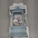 Easter Snow Globe, Easter Decorations for The Home, Lighted Glitter Bunny Snowglobe Lantern for Spring Home Decor