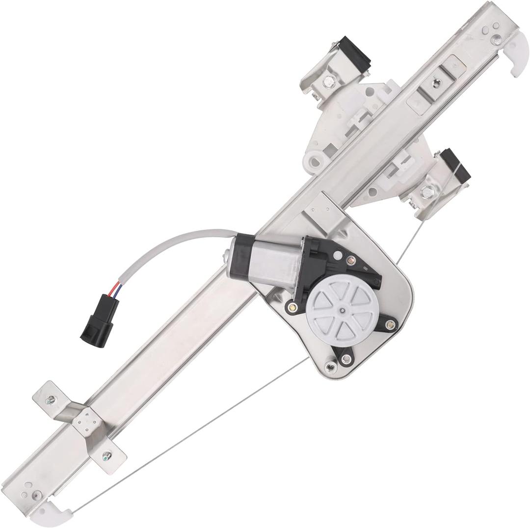 741-389 Rear Right Passenger Side Window Lift Regulator with Motor Compatible with 2007-2013 Chevy Silverado/GMC Sierra 1500/2500HD/3500HD Extended Cab Pickup