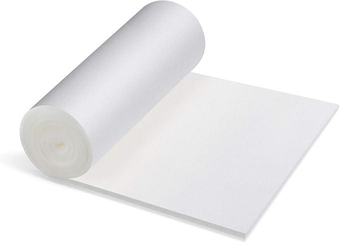 Patelai Cushion Sheet Upholstery Foam High Density Foam Padding Seat Replacement Upholstery Wrap Sponge Padding for Cushions Chairs Packing Storage and Shipping( 144" x 60" Inch,White)