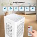 CAYNEL Portable Air Conditioners w/Remote, 4 Modes & 3 Speeds,1.45-Gal Tank Windowless Air Conditioner for 20H Cooling, 7.5H Timer for Auto Off,3-IN-1 Evaporative Air Cooler for Room Bedroom Office, 20.03 x 9.25 x 10.63 inches
