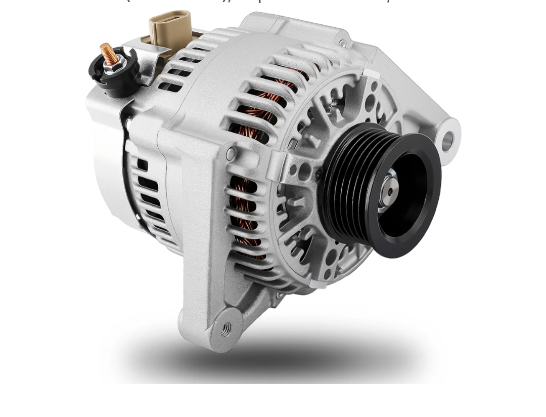 Alternator Fit for Toyota Corolla (2003-2008), Celica (2000-2005), Matrix (2003-2008), MR2 Spyder Base (2000-2004), Pontiac Vibe (2003-2008); Replace OE 13878, 27060-0D110