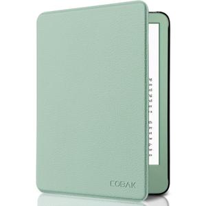 CoBak Case for 6" Kindle 11th Generation 2024/2022 & International Version, Premium PU Leather Smart Cover with Auto Sleep/Wake for 6" E-Reader, Matcha Green