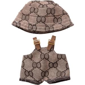 17cm Clothes Set(NO Doll) for v1，v2，v3,Hat & Overalls Set for 17cm Accessories Suit,Stylish Adorable Dolls Clothes Accessories,Cute Clothes for Dress up Unique Style (Style B) (Set-G)