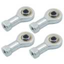 3/16" (5mm) Inside Dia Rod End Bearing Self Lubricating, M5 x 0.8 Female Thread Connector Joint, SI5T/K Rod End Ball Bearing, Pack of 4