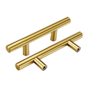 Goldenwarm 1 Pack 3 inch Gold Cabinet Handles - Gold Cabinet Pulls, Fade-Resistant Surface - Dresser Pulls Kitchen Hardware for Cupboard Furniture and Drawer
