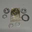 One-Piece Bottom Bracket Cup Set Bearings, 2" Cup Bottom Bracket Set Silver