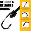Bungee Cords with Hooks, 8 Pack 24 Inch Thick Elastic Rope Strong, Stretchy Tie Downs with Secure Hooks for Cargo, Camping, Tents, Luggage All-Weather