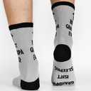 2 x Veachog Best Dad Grandpa Socks for Men, Funny Fathers Day Birthday Gifts for Grandpa Dad Daddy to be Gifts for Grandfather (Grandpa Isnt Sleeping Grey)