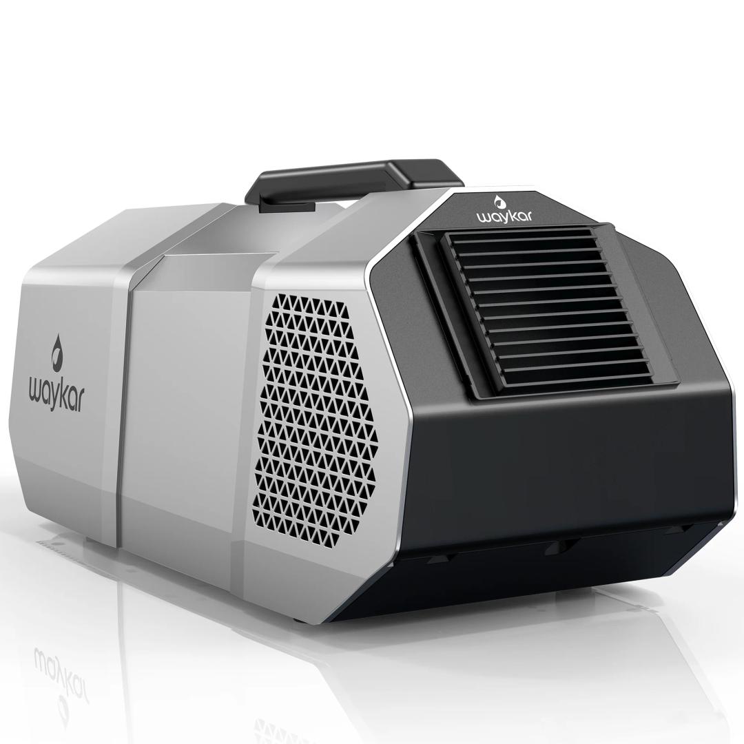Waykar 1450 BTU Portable Tent Air Conditioner - Up to 50 Sq. Ft. for camping, RV, Outdoor Event, Compact and Easy to Install, 24V DC with 3 wind speeds