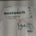 BESTOUCH Duvet Cover Set 100% Washed Cotton Linen Feel Super Soft Comfortable Chic Lightweight 3 PCs Home Bedding Set Solid Northern Droplet Grey Super King (Super King (108" x 98"))