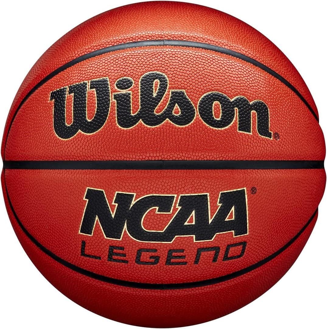 WILSON NCAA Legend Basketballs - Size 5, Size 6 and Size 7 (Orange/Black)