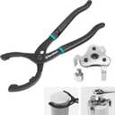 DURATECH 2-Piece 12 Inch Oil Filter Pliers & 3 Jaw Adjustable Oil Filter Removal Wrench, for Cars, Motorcycles and Trucks