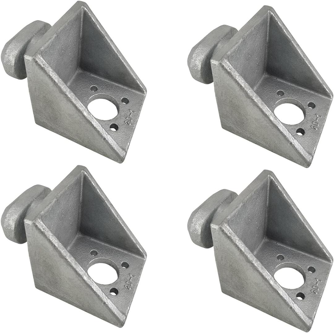 Triangular Shipping Container Side Twist Lock Tie Down Anchor, 4 Pack