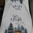Christmas Kitchen Towels, Absorbent Microfiber Kitchen Dish Hand Tea Bath Towel, Quick Dry Cleaning Cloth Dishclothes Decorative Sets, Forest Snowy Elk Xmas Tree Winter Snowflake (3-PC, 18x28)