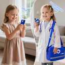 EFO SHM Doctor Kit for Kids, 35 Pcs Kids Doctor Kit for Toddlers 3-5 with Medical Storage Bag & Real Stethoscope, Pretend Play Doctor Set for Fun Role Playing Game