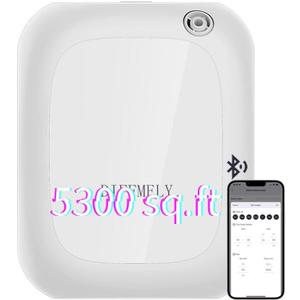 Fragrance Aroma Scent Collection Diffuser - Area 5300 sq ft, Bussiness, Home, 7 Fl Oz 200ml, Bluetooth Control, X200 White, DIFFMELY