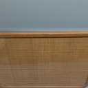 20" x 30" Bulletin Board, Round-Edged Rectangle Cork BoardWooden Frame with Boho Style Rattan Wall Organizer, 5075Teng