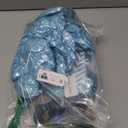 2nd Birthday Decorations Blue White Gold, 25pcs Balloons, Banner, Fringe Curtain, Heart Foil Balloons, Cake Topper, Boys Girls 2 Year Old Birthday Decor