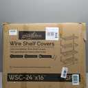 Wire Shelf Covers, Bamboo Wire Rack Covers for Home Kitchen, Office Organization Pantry and Closet (5pcs, 24" W x 16" D)