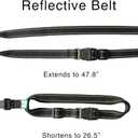 Caldwell's Pet Supply Co. Hands-Free Dog Leash, Adjustable Waist Leash for Dog Walking, Non-Bungee, Hands Free Harness, Durable and Versatile Waist Belt Leashes, Cross Body for Dogs (26" - 47")