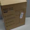 Small Single Serve Coffee Maker, Fast Brew One Cup Coffee Machine for K Cup and Grounds, 6 to 12 oz. Brew Sizes, Capsule Coffee Machine with Descaling Reminder and Viewing Tank, Black (9.45 Inches)