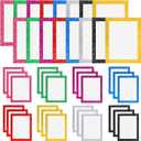 Glenmal 32 Pieces 11" x 14" Glitter Poster Board Glitter Frame Poster Board Cardstock Paper Colored Paper Shining Craft Cardstock for School Project Christmas Wedding Classroom Birthday DIY Craft