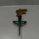 FANHAO Heavy Duty Pulsating Lawn Sprinkler on Spike Base, 100% Metal Impact Sprinkler with Adjustable Spray Pattern for Lawn Yard Irrigation, 360 Degree Large Area Coverage, Covers Up to 8500 sq. ft