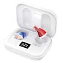 Flaygo Rechargeable Hearing Aids for Seniors with 16-Channel Digital Chips Intelligent Noise Cancellation for Clear Sound Super-Mini Invisible Design Comfort Fit in Ear Canal & 7-Day Ultra Standby