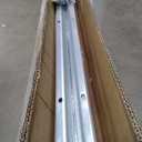 36 Ft V-Track Galvanized Inverted V Track with Hammer Drive in Anchors for Sliding Rolling Chain Rack Driveway Gate, Heavy Duty Sliding Driveway Gate Track