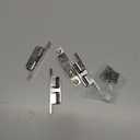 Alise Double Roller Catch Cabinet Latches,Adjustable Double Ball Tension Roller Catch Latch Brass Cabinet Door Latch,67mm Solid Metal Cabinet Latches and Catches,Pack of 4,Silver