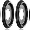 4 Packs Molded Nylon Ceiling Medallion for Light Fixtures and Ceiling Fans,10"OD x 4"ID x 1"P (Fits Canopies up to7-1/4") (Black)