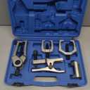 5PCS Ball Joint Separator Front End Service Tool Kit 5-in-1 Pitman Arm Puller Tie Rod End Removal Tool Set for Front End Service Splitter Removal Kit (Blue)