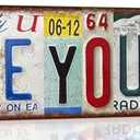 Love You Bye Sign Vintage Metal Tin Signs Love You Bye Sign Above Door Street Signs For Home Bar Coffee Wall Deco 4x 16 Inches