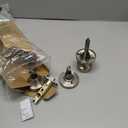 Kwikset Pismo Interior Privacy Door Knob with Lock, Door Handle for Bathroom and Bedroom, Satin Nickel Keyless Turn Lock Doorknob, with Microban Protection (Pack of 10)