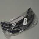 Carbon Fiber Steering Wheel Cover, Snap on Car Steering Wheel Cover Set Accessories 3pcs Wrap Grip Non Slip Protector Universal Glossy Black