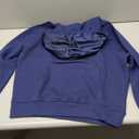 ARRIA Satin Lined Hoodie  Oversized Hood for Frizz Free Hair, Premium Fabric, Womens Fashion, Fall Winter Spring Essential (Large, Navy)