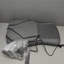 Mynt Gray Back Massager for Chair with Heat for Deep Tissue, Mesh Shiatsu Massage Chair Pad with 4 Deep Kneading Nodes, Heated Back Massage with a Seat Cushion