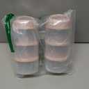 Termichy Stackable Formula Dispenser Portable Milk Powder Container, 2 Pack, Light Pink