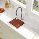 15 Inch Drop In Kitchen Sink - Beslend ADA 6 Inch Depth 15x15 Drop In Worksation Sink Topmount Stainless Steel 16 Gauge Mobility Friendly Sinks for Wheelchair Accessible Kitchen, 15"x15"x6"