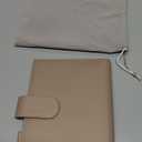 Moterm Leather Cover for Stalogy B6 - with Back Pocket, Pen Loop and Card Slots (Pebbled-Taupe, B6+)