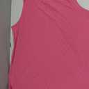 Womens Tank Tops Eyelet Loose Casual Summer Tops Crew Neck Basic Sleeveless Shirts Trendy 2025 Dressy Tanks for Women (XL, Hot Pink)