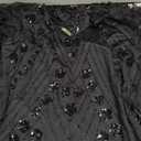 YESSA Black Flapper Dresses 1920s Dresses For Women,V Neck Great Gatsby Dresses for Women Roaring 20s Dresses With Sleeve For Harlem Nights/Cocktail/Party-Gatsby Costumes,Medium