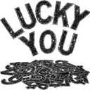 WILLBOND 37 Pieces Rhinestone Letter Stickers Large Glitter Alphabet Crystal Number Self Adhesive Bling Stickers Iron on Letters for Art Crafts Clothing DIY Decors(Black,2.56 Inch)